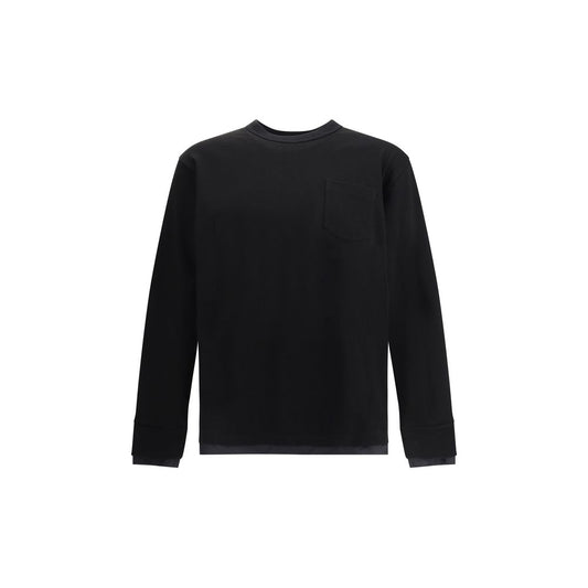 Sacai Baumwoll-Jersey mit langen Ärmeln