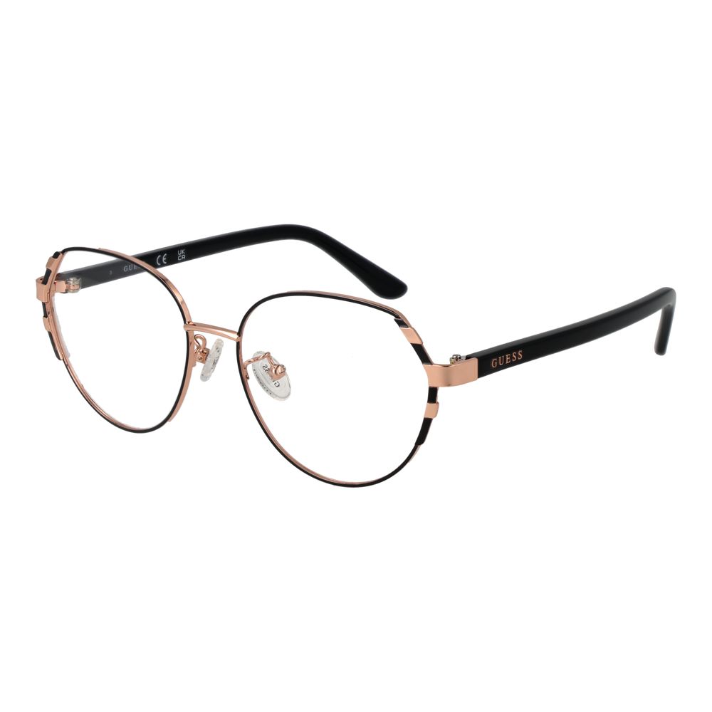 Guess Brille mit roségoldenem Metallrahmen