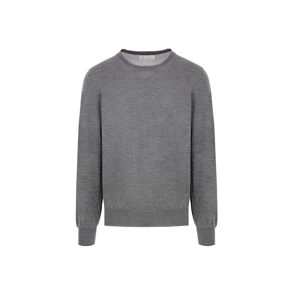 Brunello Cucinelli Grauer Kaschmir-Pullover für Männer