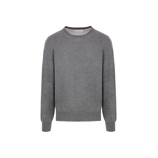 Brunello Cucinelli Grauer Kaschmir-Pullover für Männer