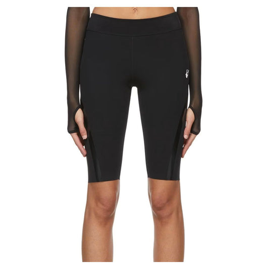 Off-White Schwarzes Nylon kurz