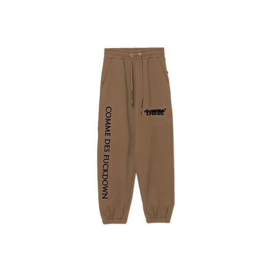 Comme Des Fuckdown Braun Baumwolle Frauen Sweatpant