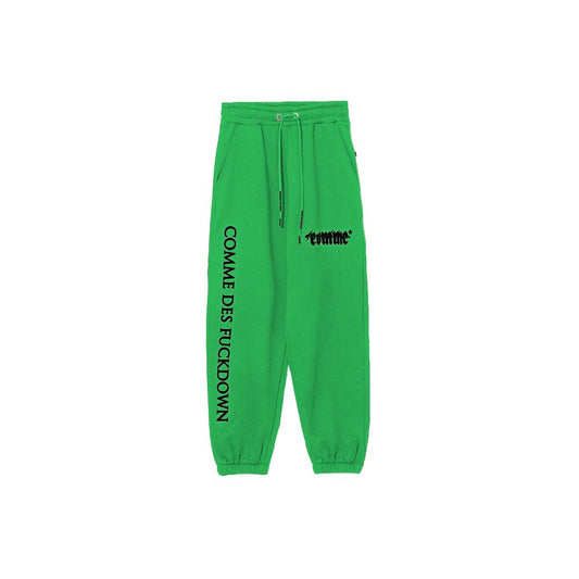 Comme Des Fuckdown Grüne Baumwolle Damen Sweatpant
