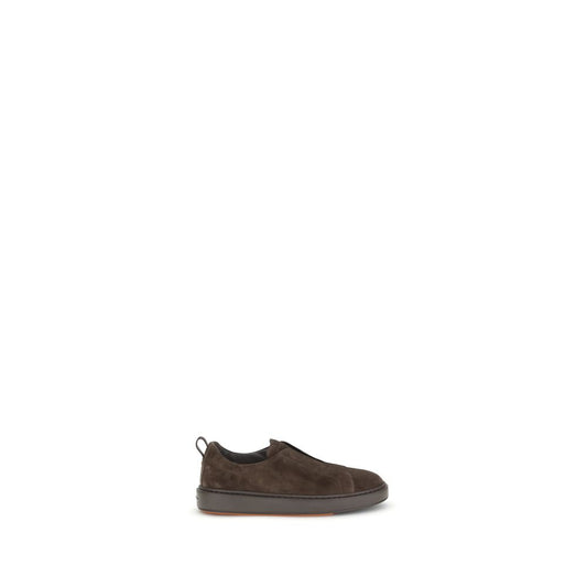 Santoni Slipper aus Wildleder