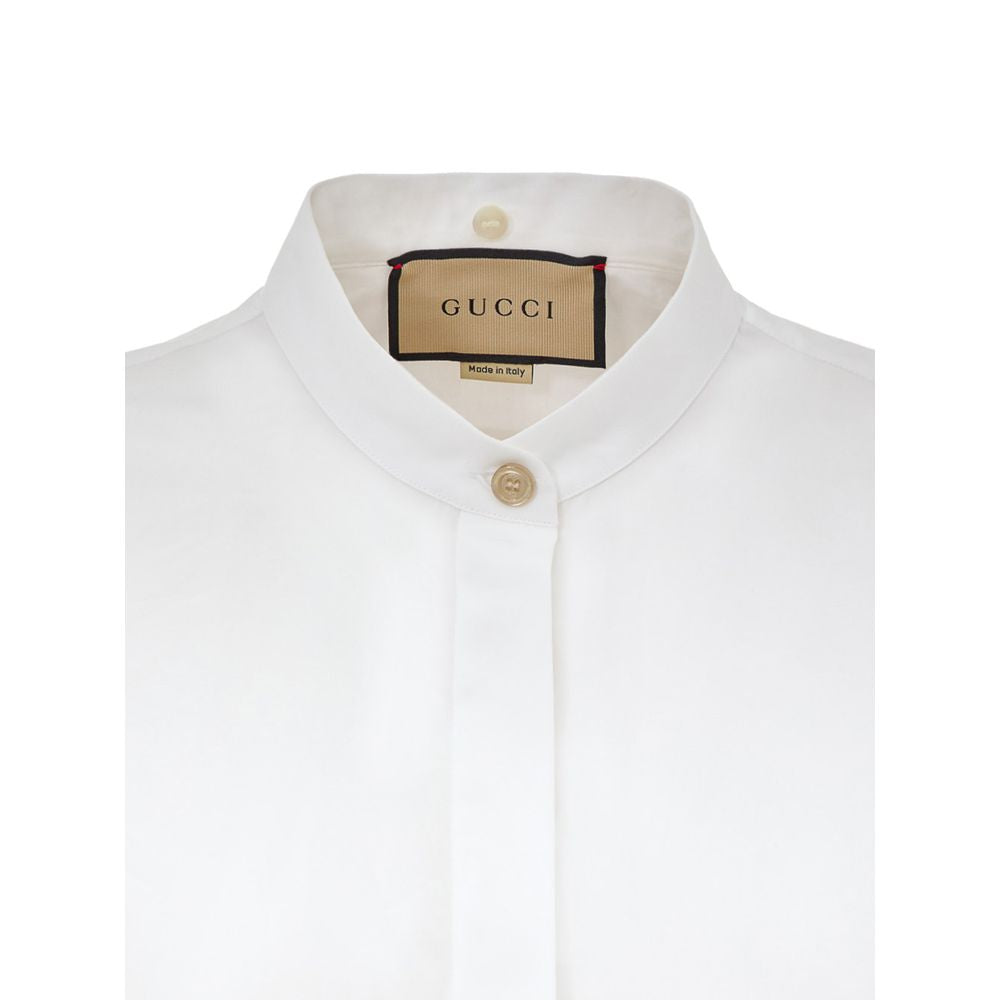 Gucci Weißes Baumwollhemd