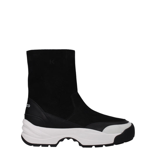 Kenzo Schwarze Lederstiefeletten
