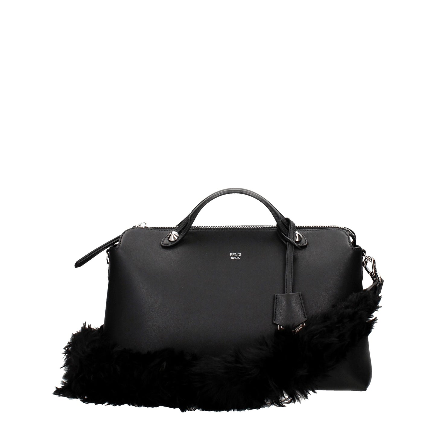 Fendi Schwarze Leder Umhängetaschen
