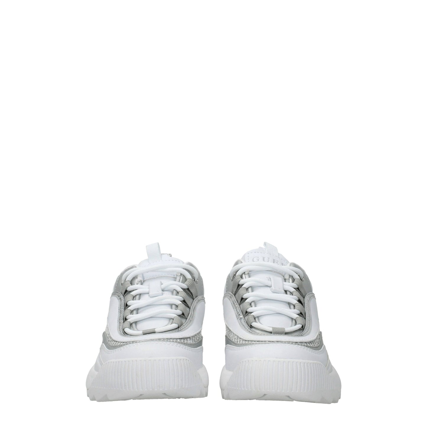 Guess Weiße klobige Turnschuhe aus Polyethylen