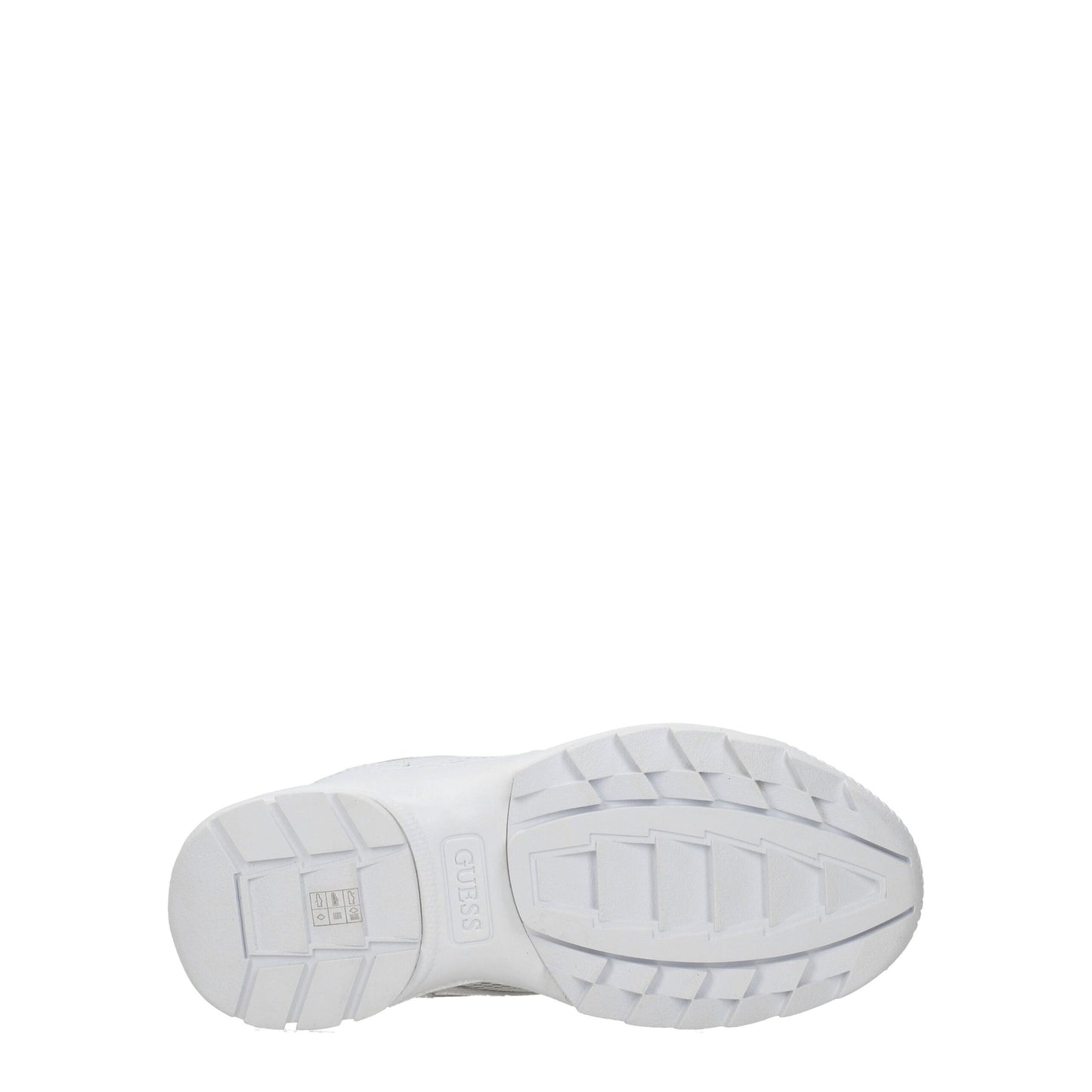 Guess Weiße klobige Turnschuhe aus Polyethylen