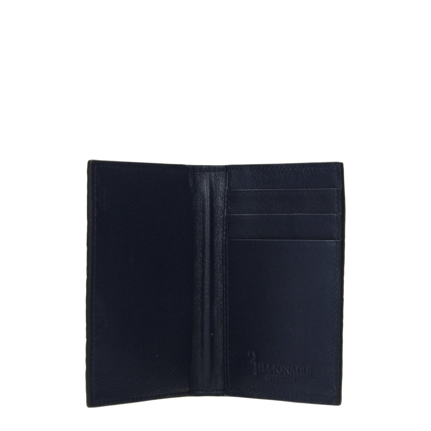 Billionaire Italian Couture Krokodil-Kartenetui in Blau