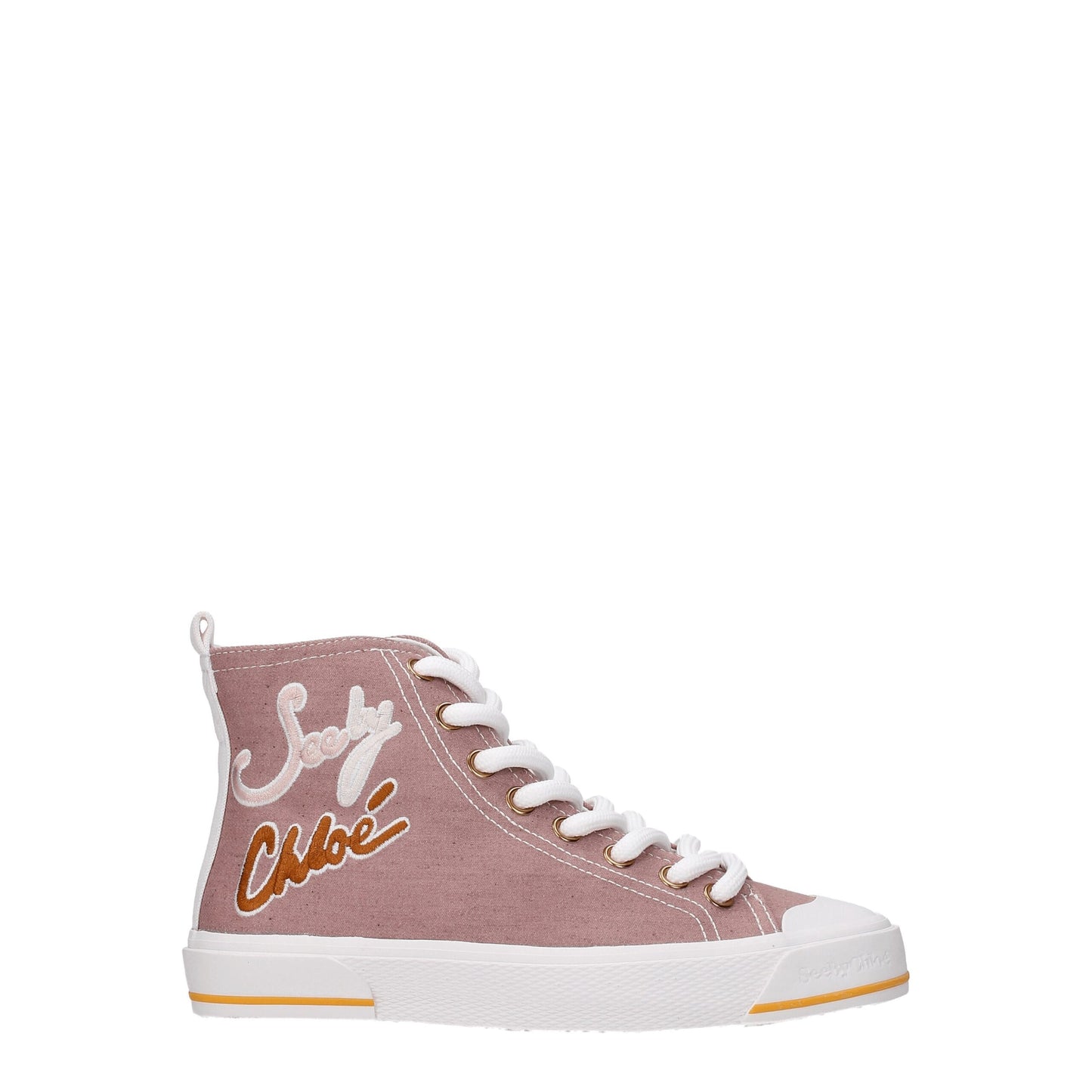 See By Chloé Rosa High-Top Sneaker aus Stoff