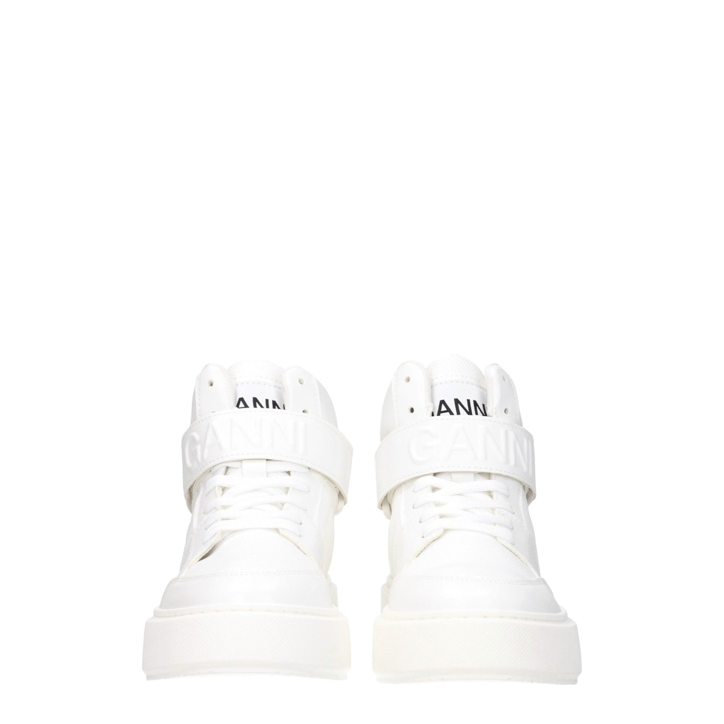 Ganni Weiße Leder-High-Tops
