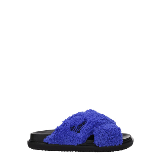 Marni Lila Stoffpantoffeln Sandalen