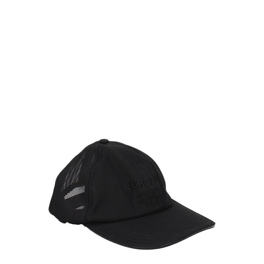 Burberry Schwarze Baumwollmützen (Baseballmütze)