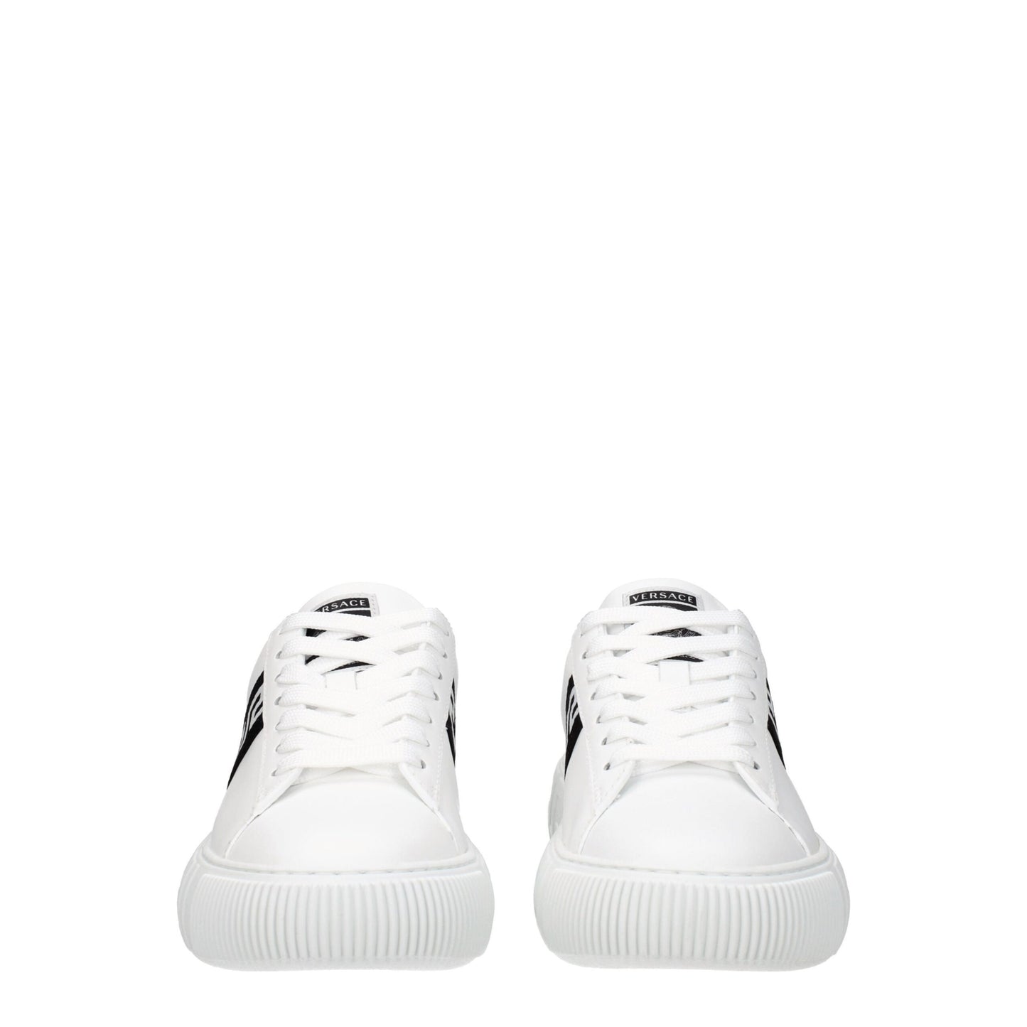 Versace Weiße Leder-Low Tops