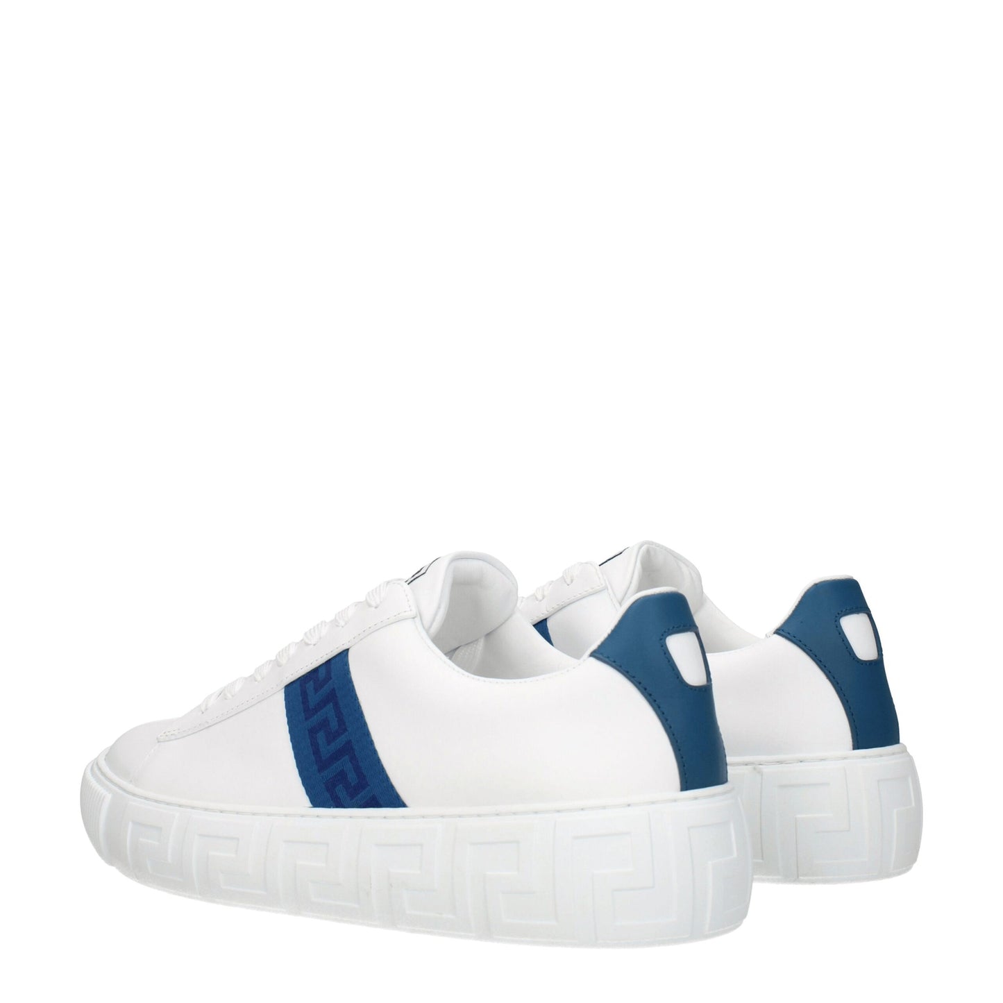 Versace Weiße Leder-Low Tops