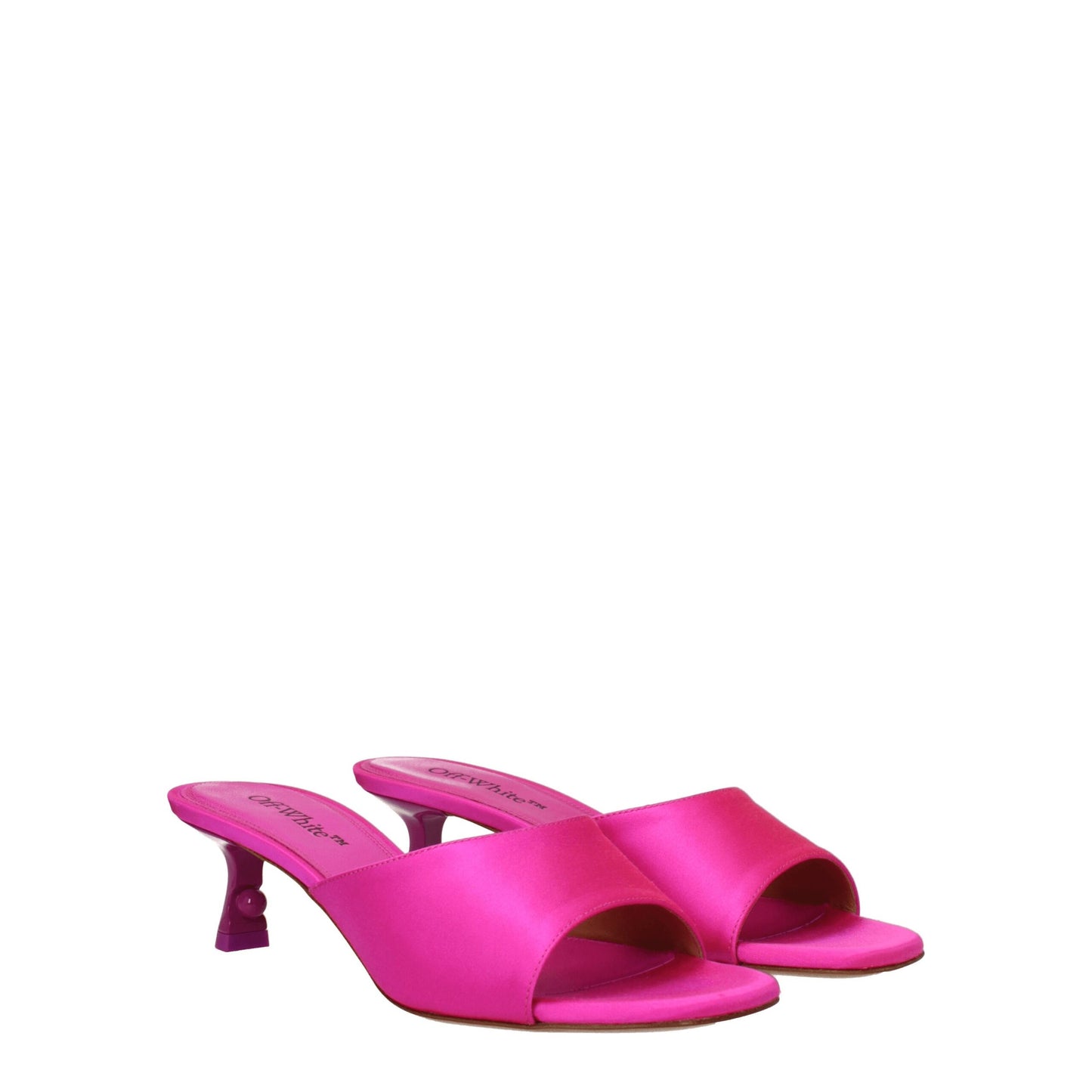 Off-White Rosa Satin Stiletto Heels Sandalen