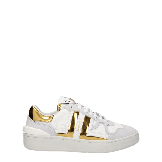 Lanvin Weiße Stoff-Low Tops
