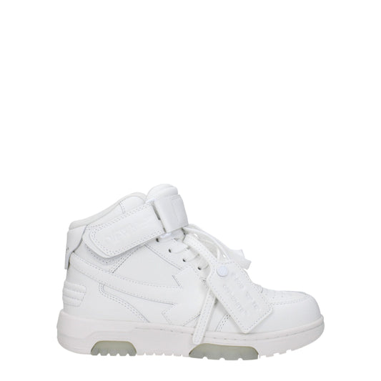 Off-White Weiße Leder-High-Tops