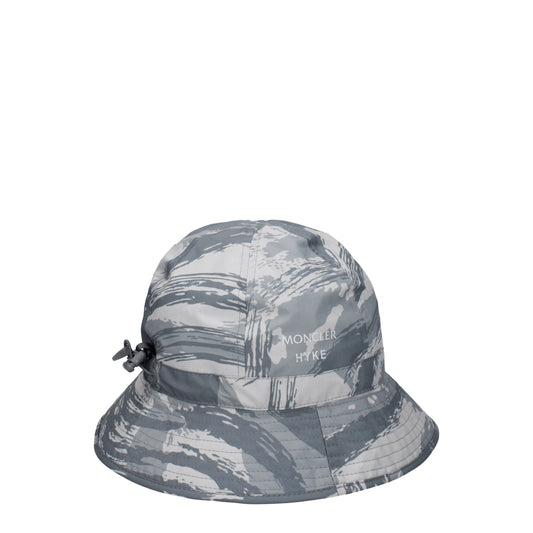 Moncler Graue Polyester-Eimerhüte