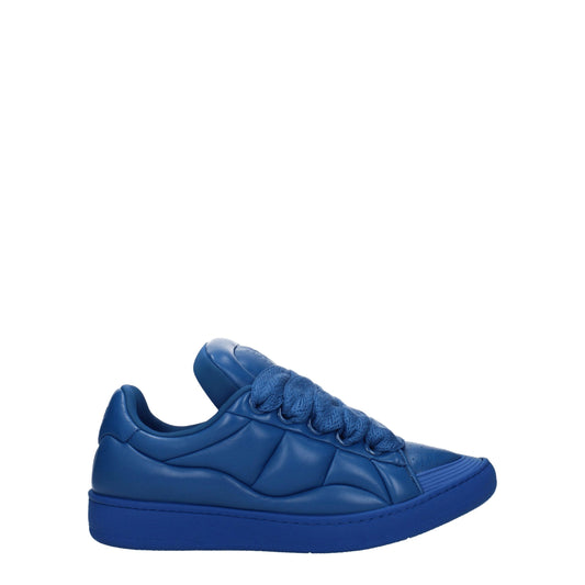 Lanvin Blaue Leder-Low Tops