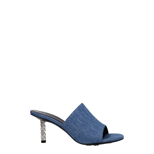 Givenchy Blaue Stoffplattformen