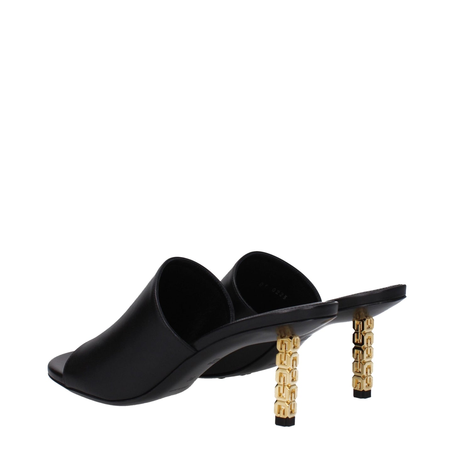 Givenchy Schwarze Leder Stiletto Heels Sandalen