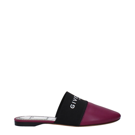 Givenchy Lila Leder Hausschuhe Sandalen