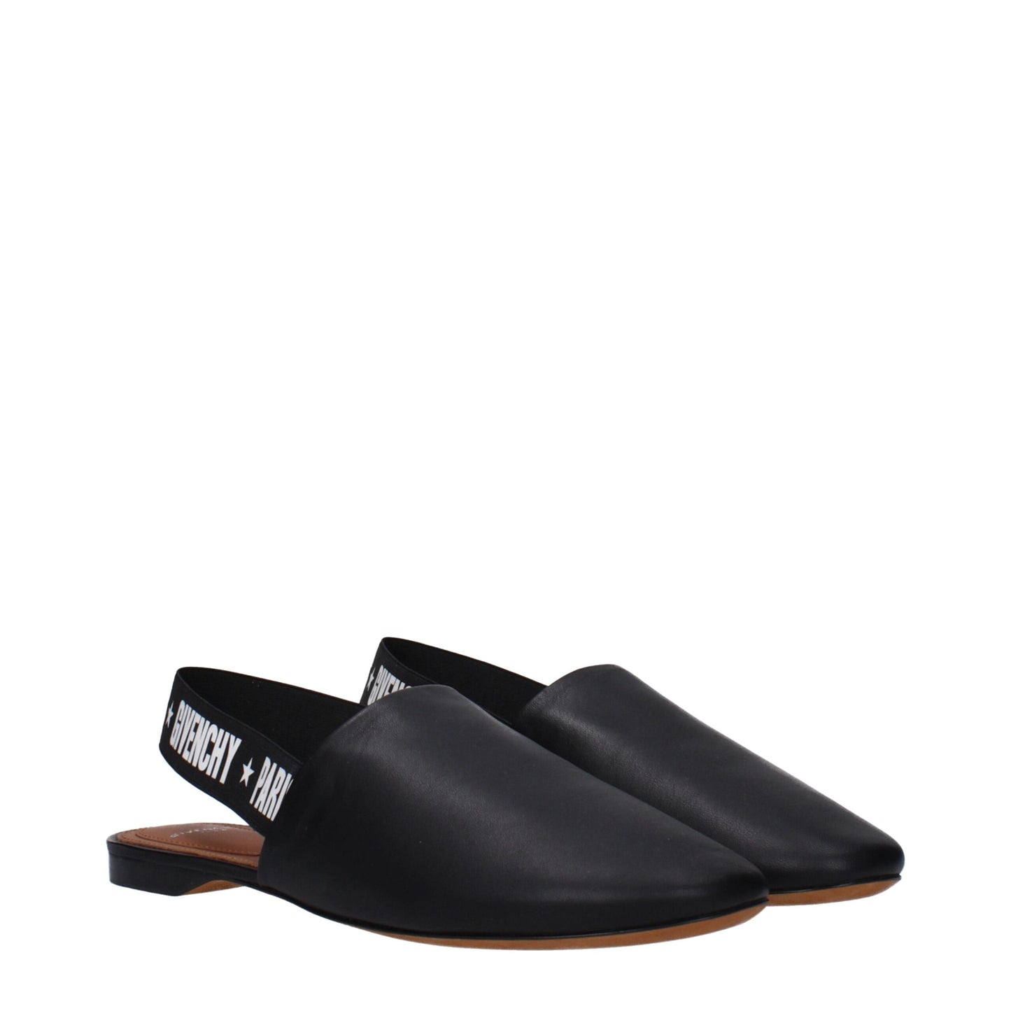 Givenchy Schwarze Lederrutschen