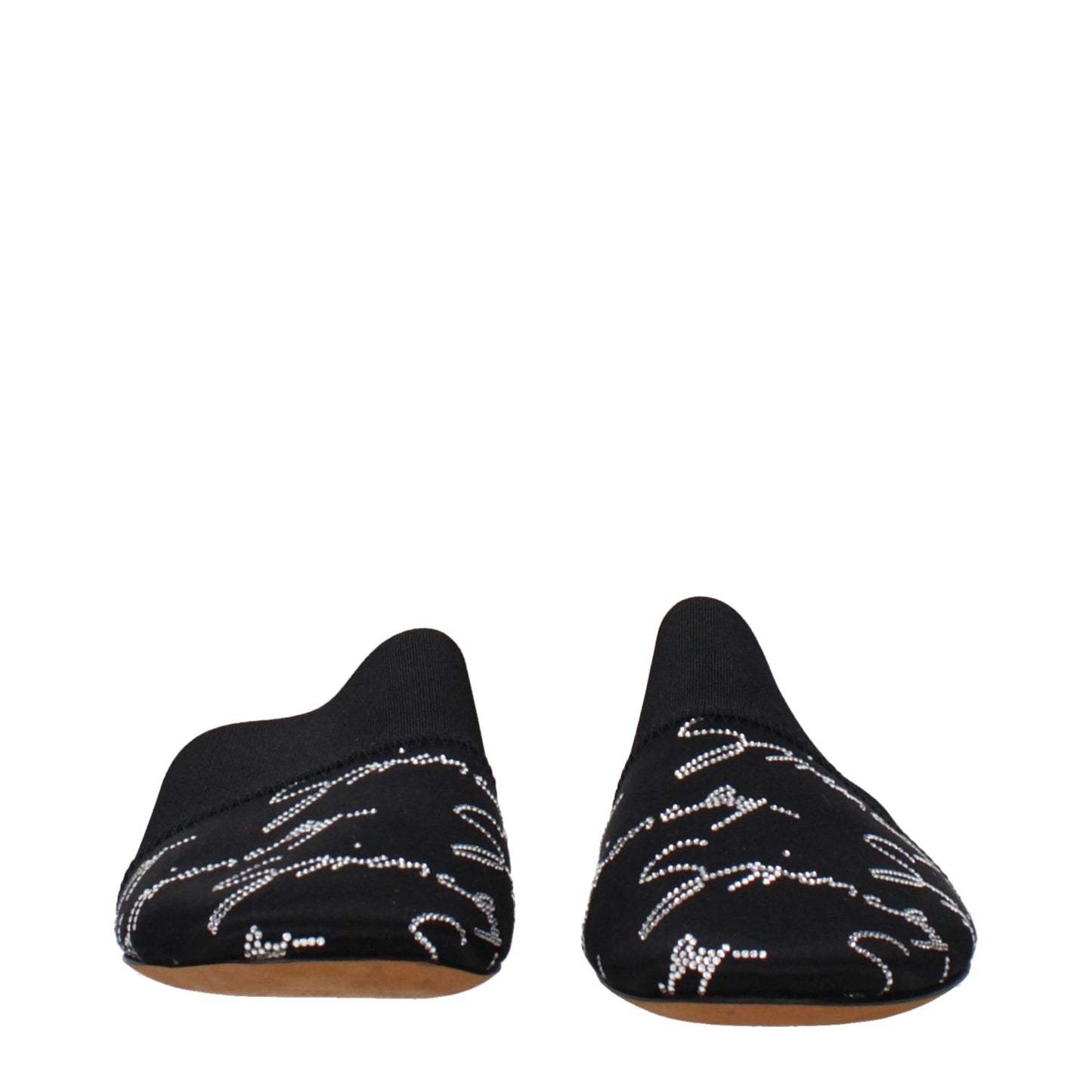 Givenchy Schwarze Satin-Slipper Sandalen