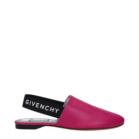 Givenchy Flache Sandalen aus rosa Leder