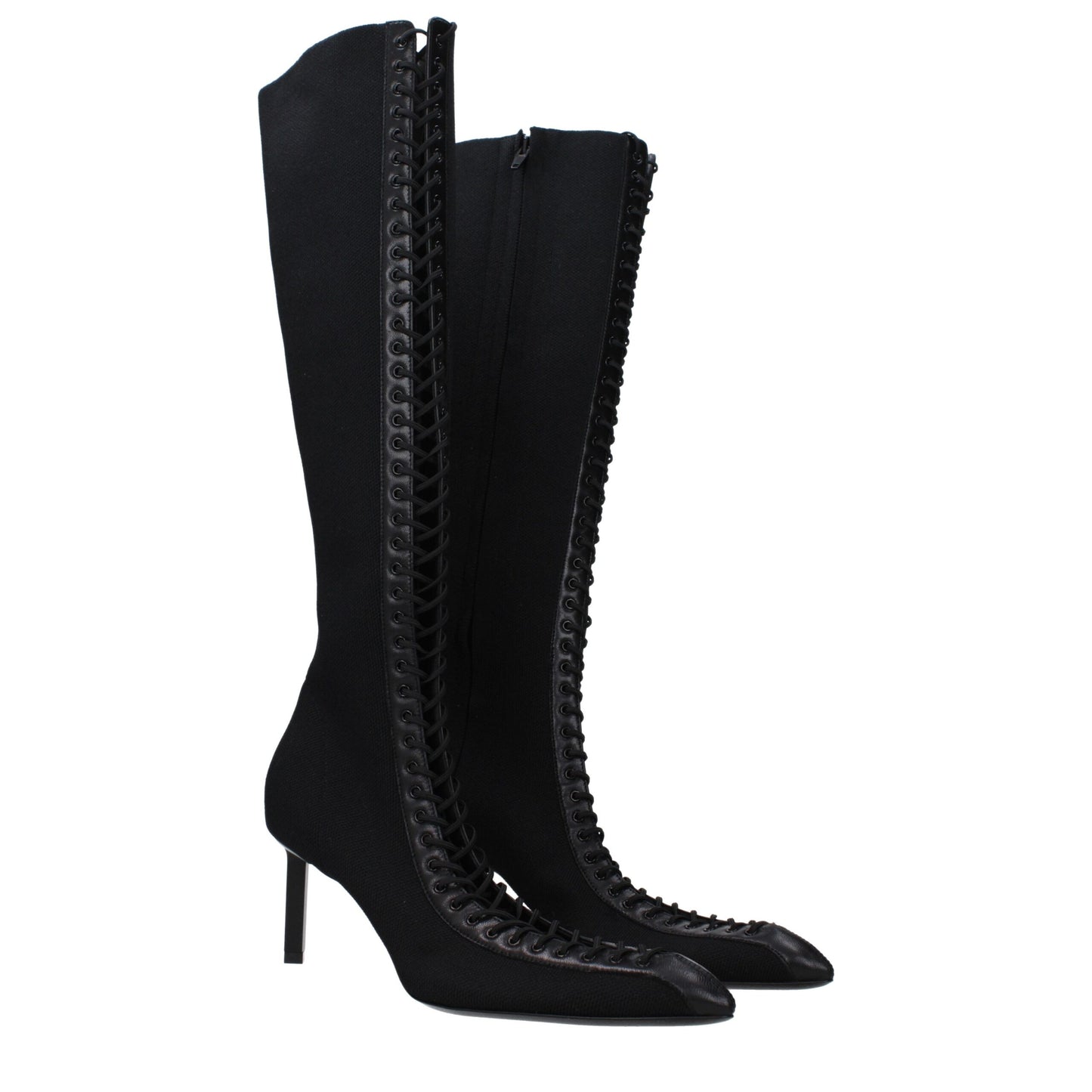 Givenchy Schwarze Schnürstiefel aus Stoff