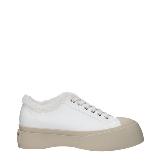 Marni Weiße Leder-Low Tops