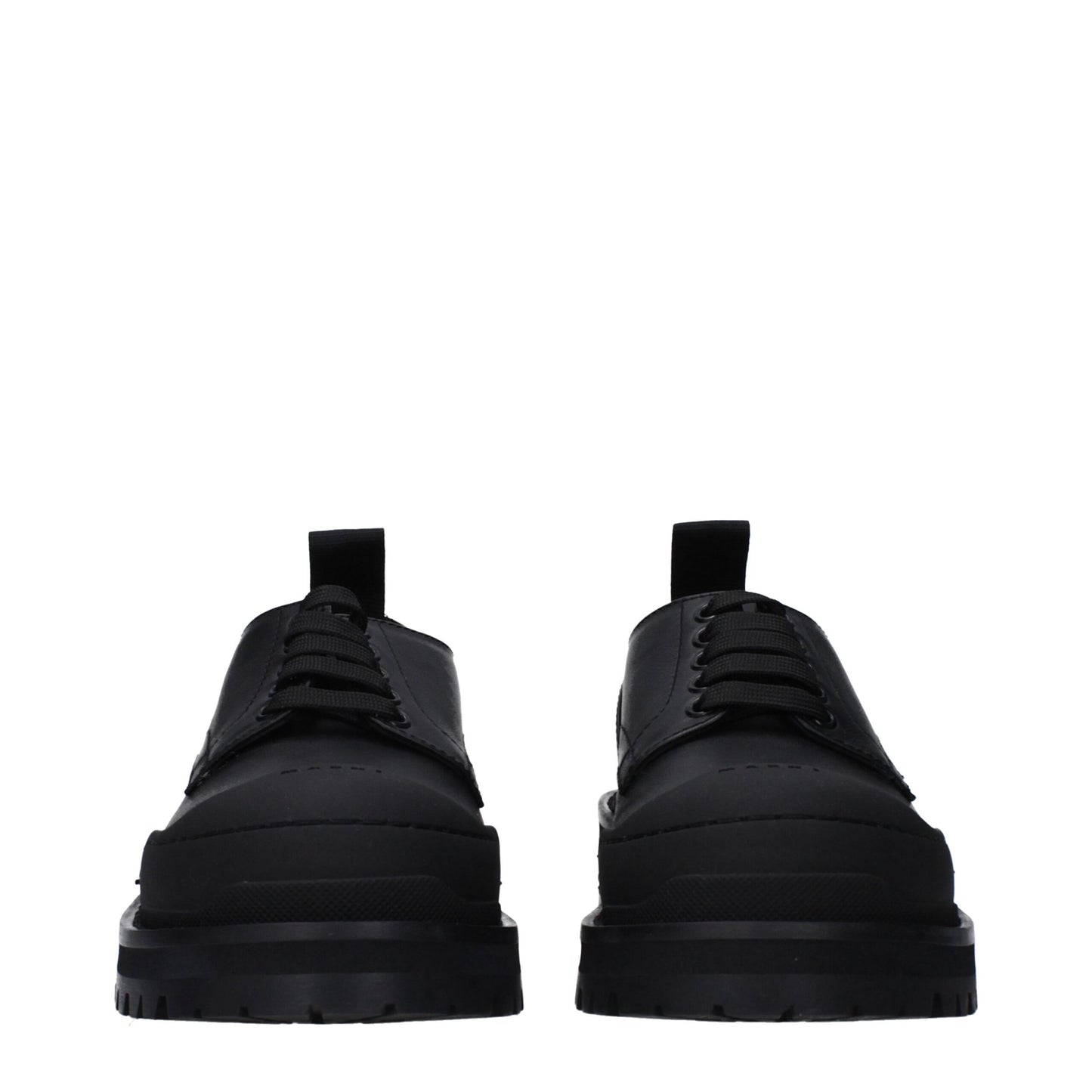Marni Schwarze Leder Oxfords und Derbies