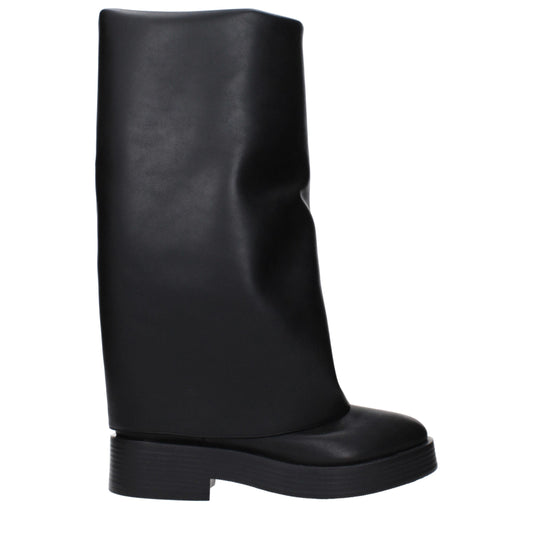 Casadei Schwarze Lederstiefel