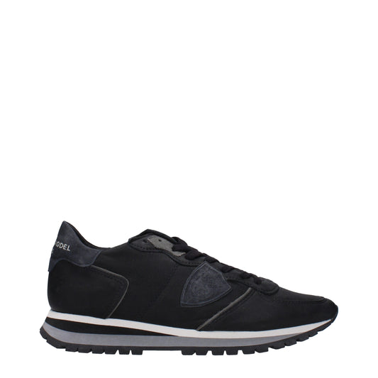 Philippe Model Schwarze Leder-Sneakers