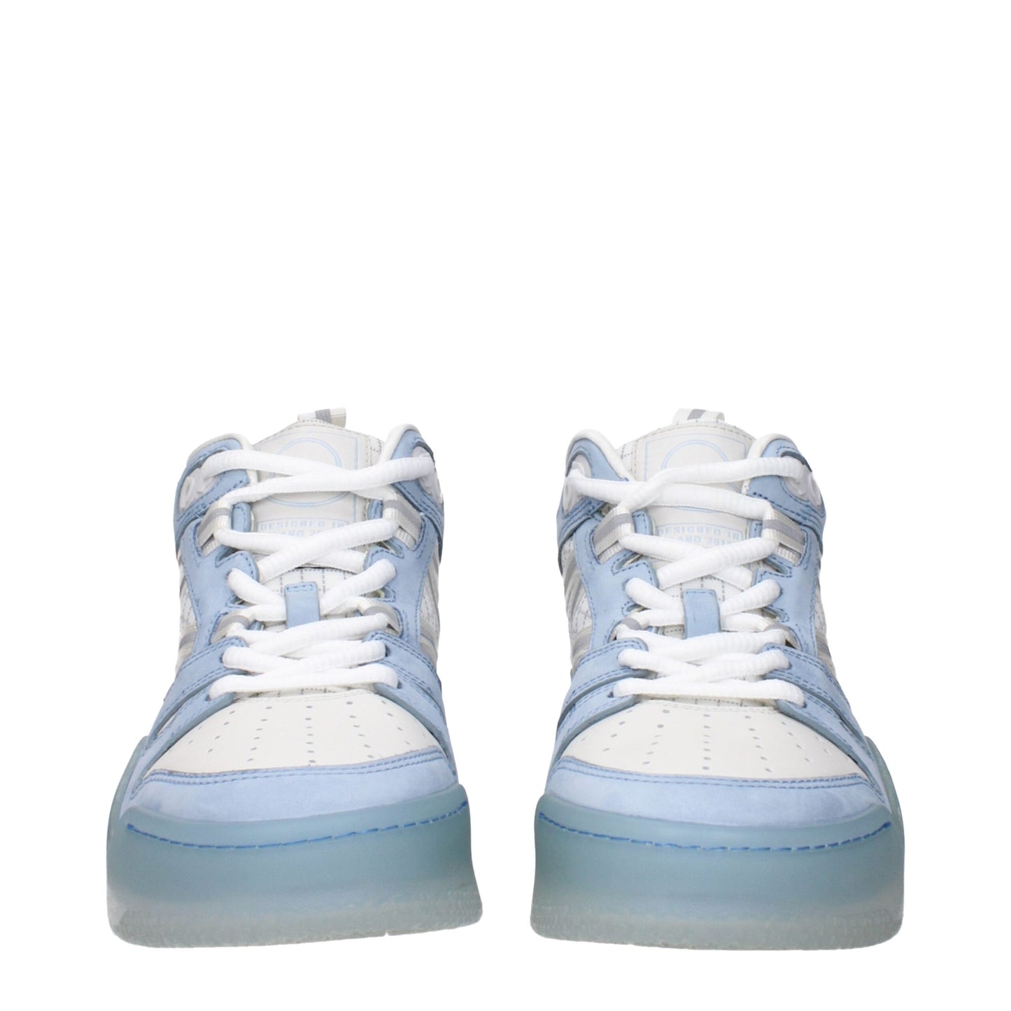 Moncler Weiße Leder-High-Tops