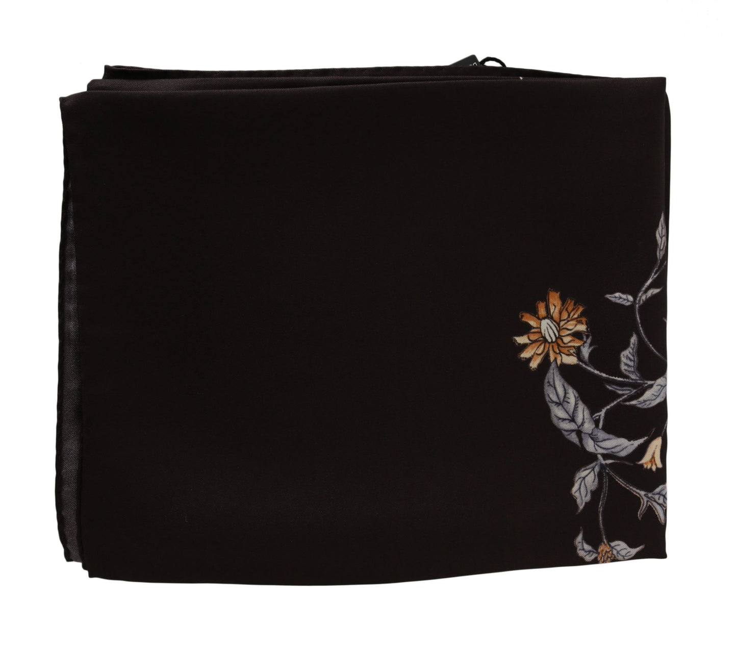 Dolce & Gabbana Braun 100% Seide Vogel Druck Wrap 80cm X 95cm RRP Schal