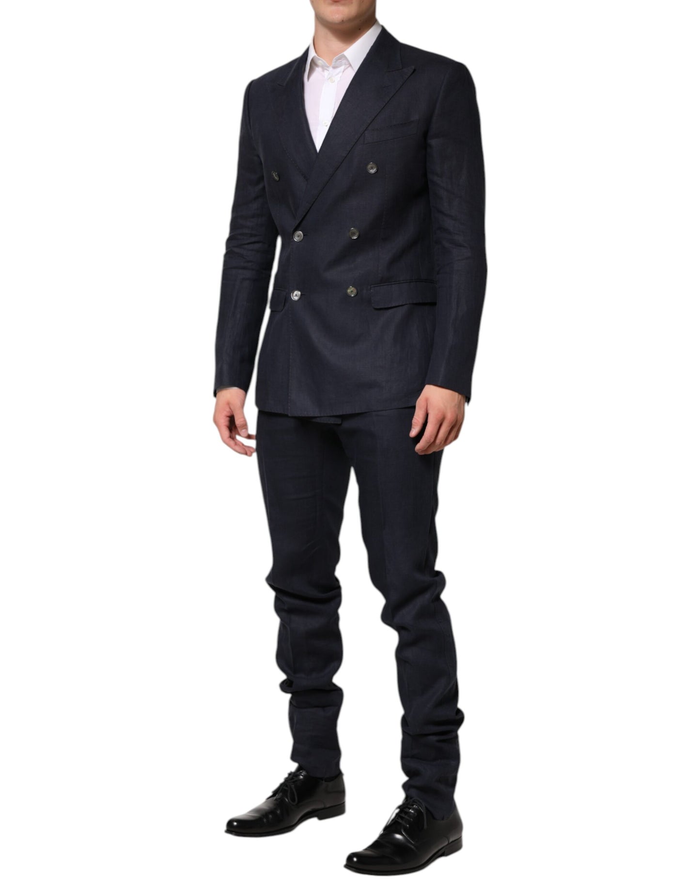 Dolce & Gabbana Dunkelblauer Zweireiher 2 Stück Anzug