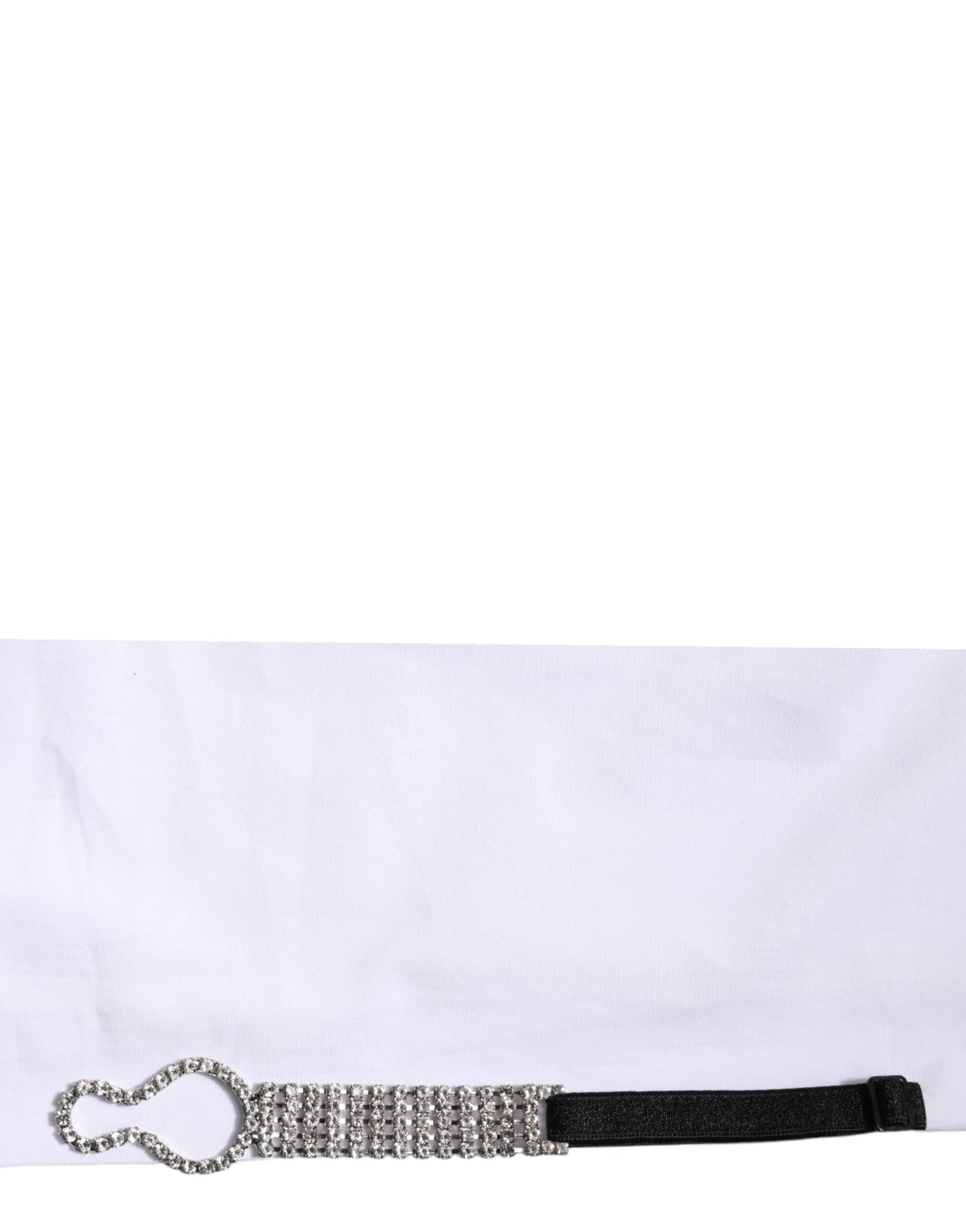 Dolce & Gabbana Weißes kristallverziertes Hemd mit Kragen