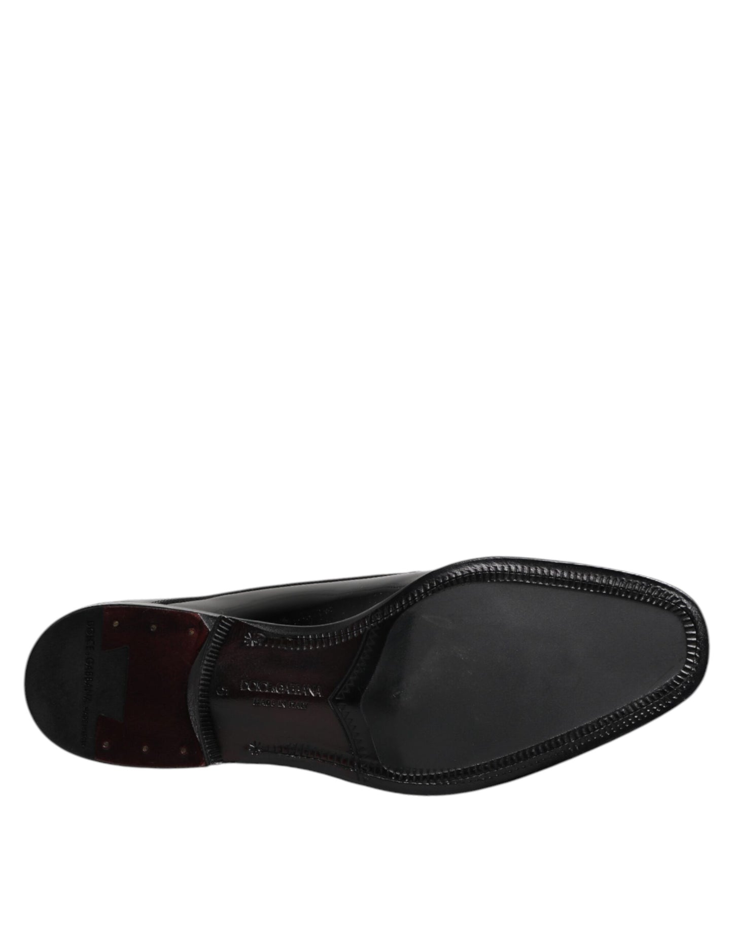 Dolce & Gabbana Schwarze Leder Schnürschuhe Männer Derby Formelle Schuhe