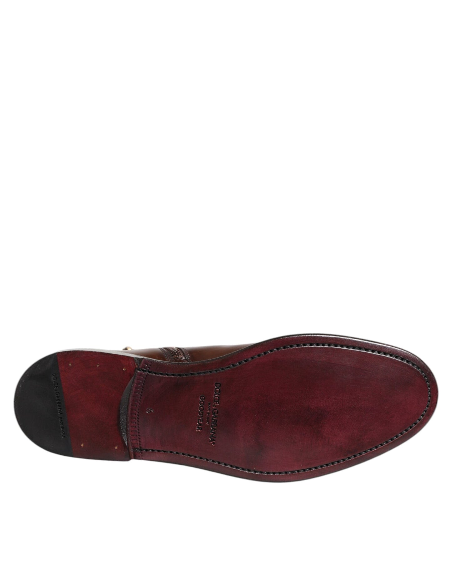 Dolce & Gabbana Braun Chelsea Leder Mid Calf Stiefel Schuhe