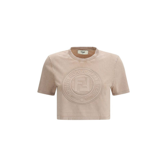Fendi Beschnittenes T-Shirt