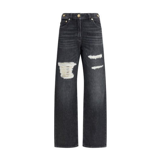 Versace Cut-Out-Detail Jeans