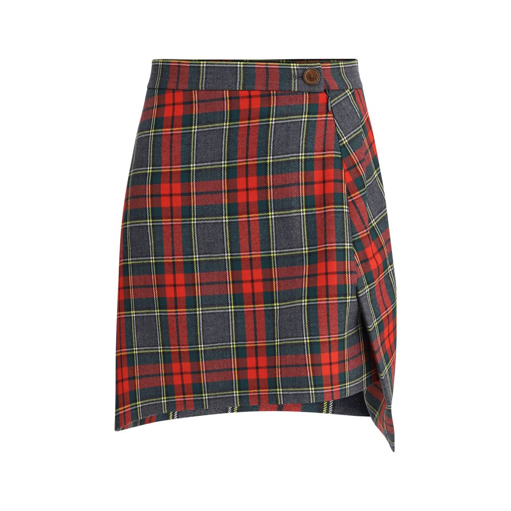Vivienne Westwood Minirock aus bunter Wollfleece