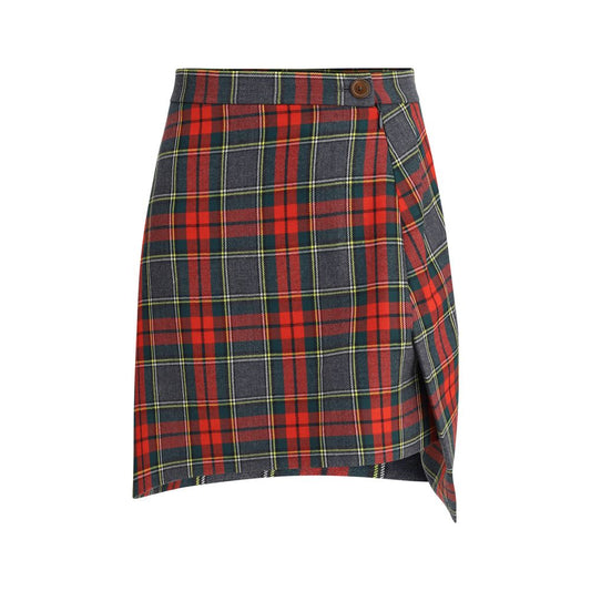 Vivienne Westwood Minirock aus bunter Wollfleece