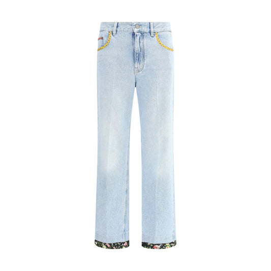 Valentino Jeans mit Blumenkante