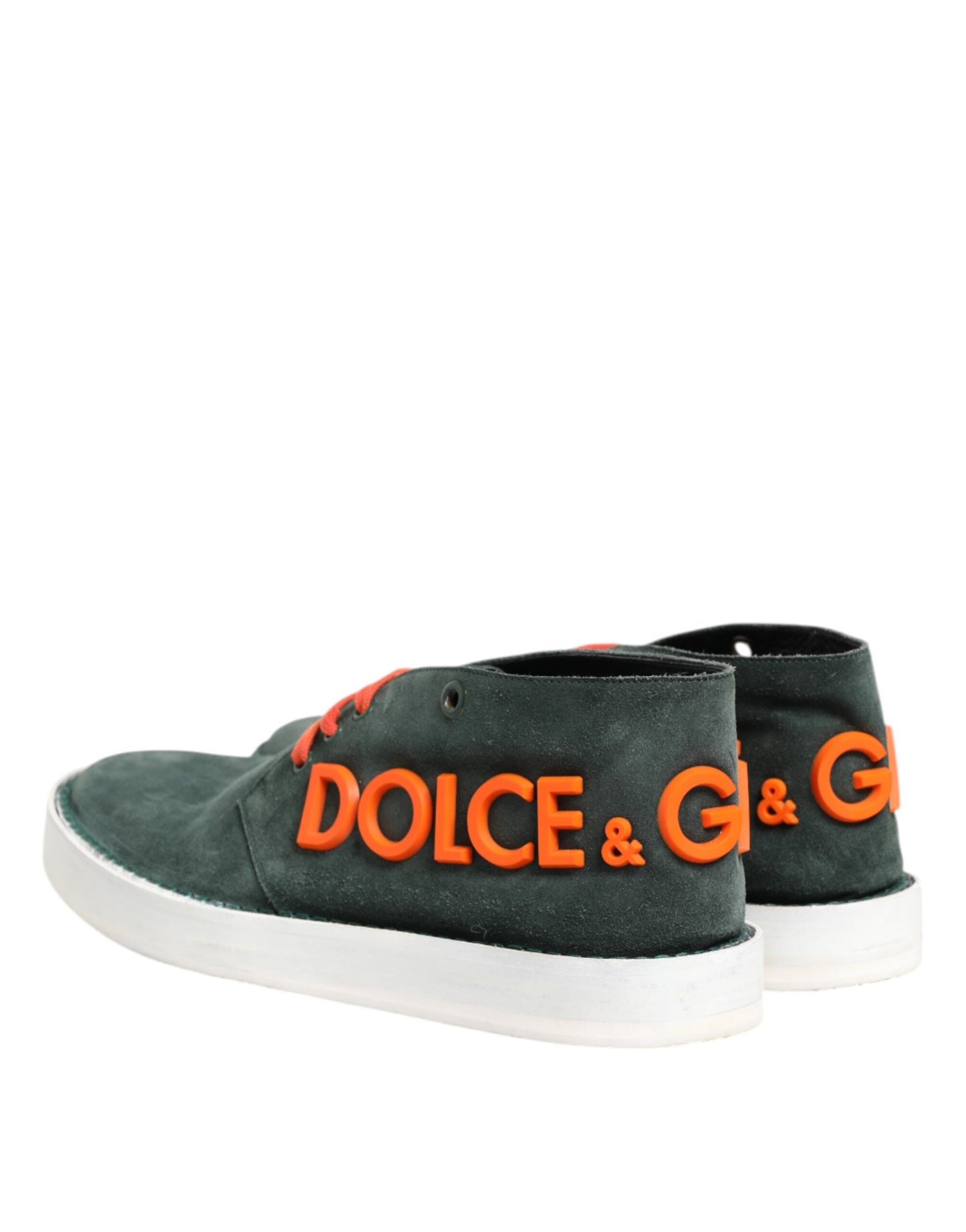 Dolce & Gabbana Grün Derby Logo Casual Männer Turnschuhe Schuhe
