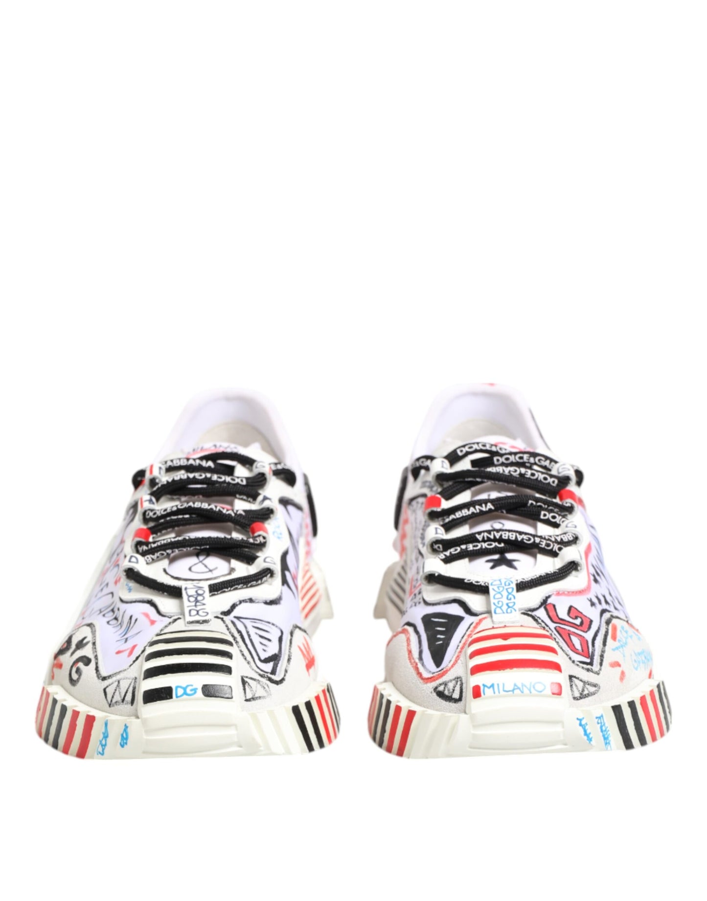 Dolce & Gabbana Multicolor Low Top NS1 Männer Turnschuhe Schuhe