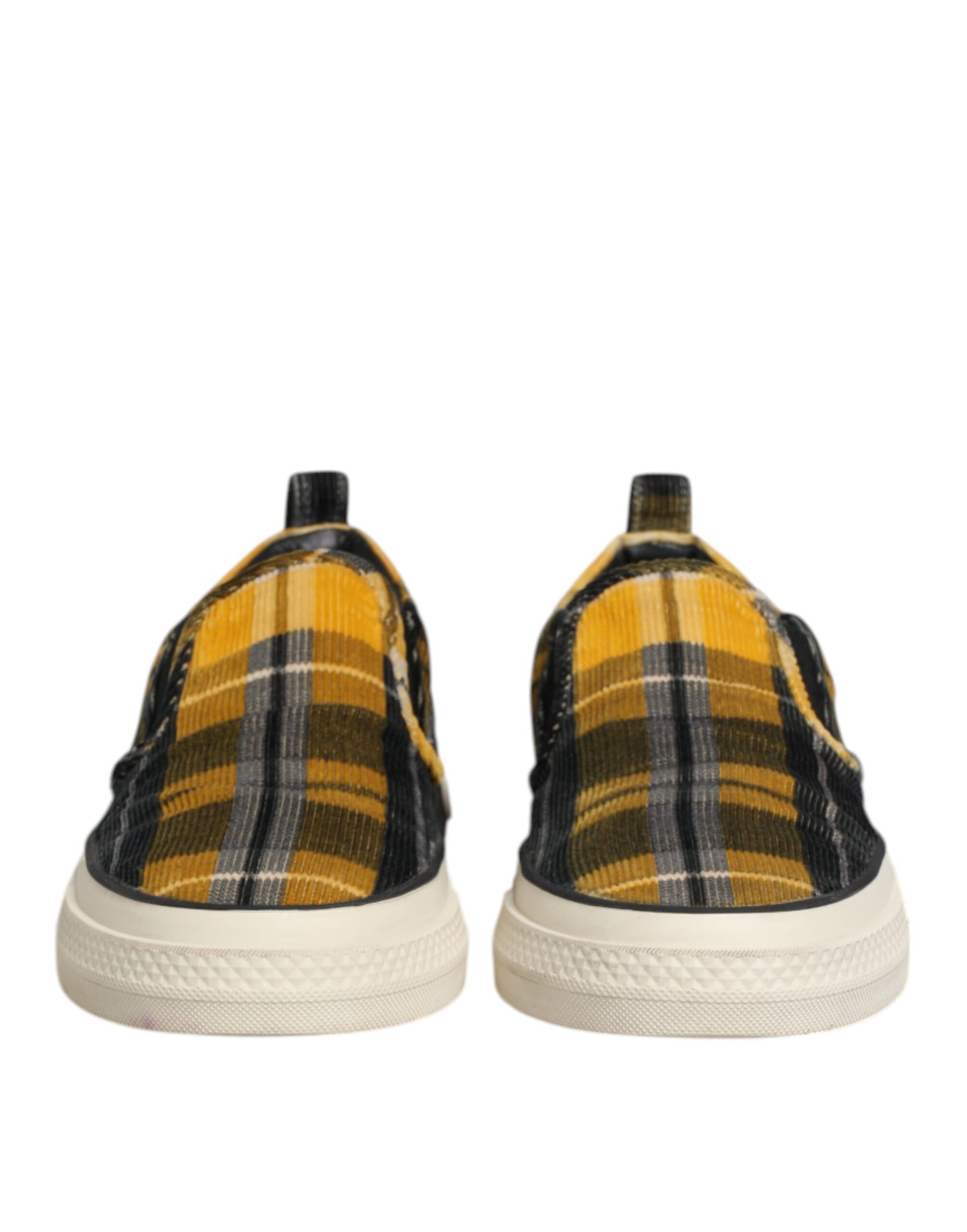 Dolce & Gabbana Multicolor Portofino Tartan Check Sneakers Schuhe